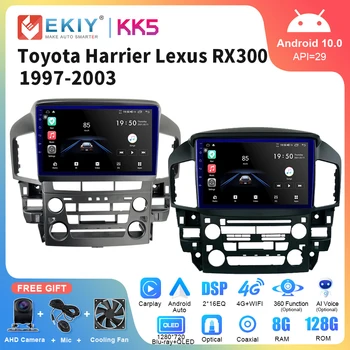 EKIY KK5 Android Stereo Auto Radio Für Lexus RX300 Toyota Harrier 1997-2003 1998 Multimedia Video GPS Navi Carplay Kopf Einheit 4G