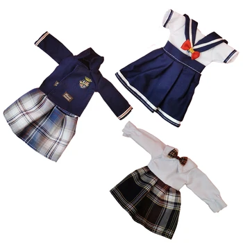 Schöne bjd Puppe Kleidung 1/6 Prinzessin Kleid Baby-Kleidung für Puppen 30cm zwei-dimensionale Anime Schuluniform für Mädchen