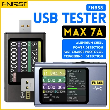 FNIRSI-FNB58 USB Spannung Tester TYP-C Voltmeter Amperemeter Schnelle Ladung Erkennung Trigger Kapazität Messung Welligkeit Messung
