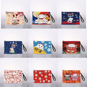 Frauen Kosmetik Tasche japanischen glücklichen Katze digital-Druck Kosmetik Tasche Reise Lagerung Tasche Kosmetik Tasche