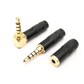 1Pcs 3,5 mm männlichen weibliche Audio Stecker 3,5 mm 4 Pole Männlichen Stereo Jack Adapter für DIY Reparatur Kopfhörer Kopfhörer Löten Stecker