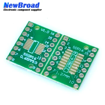 10PCS TSSOP16 SSOP16 SOP-16 SOP16 zu DIP16 Transfer Board DIP Pin Board Pitch Adapter PCB