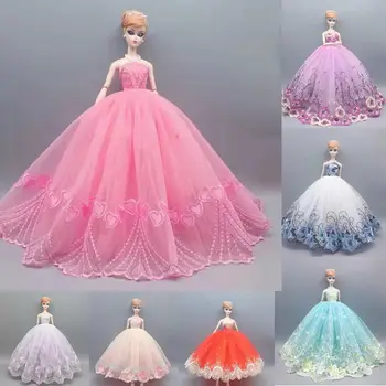 1/6 Puppe Kleidung für Barbie Kleid für Barbie Kleidung Floral Spitze Hochzeit Kleider Party Kleid Outfits 11.5