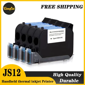 Ersatz 1PCS JS12 JS12M 600DPI 12,7 mm Handheld thermische inkjet Drucker Schnelle Dry Eco Lösungsmittel Tinte Patrone