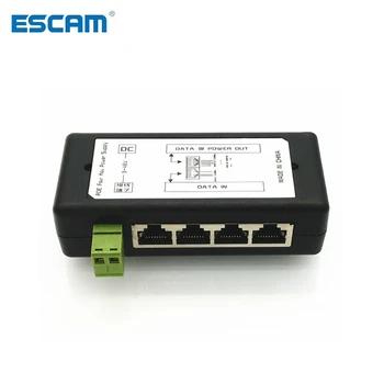 4 Ports 8 portsPoE Injektor PoE Power Adapter Ethernet Power Versorgung Pin 4,5(+)/7,8(-) Eingang DC12V-DC48V für IP Kamera