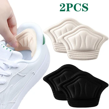 2Pcs Sneakers Patch Ferse Pads Einlegesohle Patch-Schuhe-Zurück-Aufkleber-Kissen-Einlegesohle Einfügen Dicker Einstellbare Half-size-Pads-Aufkleber