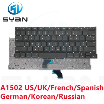 US/UK/Deutsch/A1502 russische Tastatur für Macbook Pro Retina 13.3 Zoll laptop ME864 ME865 ME866 Tastaturen Marke Neue 2013-2015