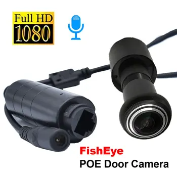 1080p Full Hd Cctv Audio Onvif Netzwerk xm Imx530 Fisheye Guckloch Poe Mic Ip Tür Kamera Für Home Surveillance Sicherheit Icsee App