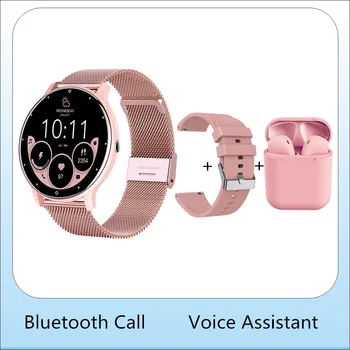 Frau Smartwatch Bluetooth Call Voice Assistant Custom Watchface 1.39 inch Full Touch Screen Koreanisch-Unterstützung Smart Watch 2023