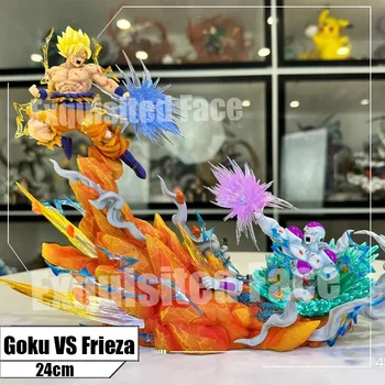 instock 23CM Dragon Ball Z Figur Sohn Goku VS Frieza GK Pvc Action Figur Statue Sammlung Modell Spielzeug für Kinder Geschenke