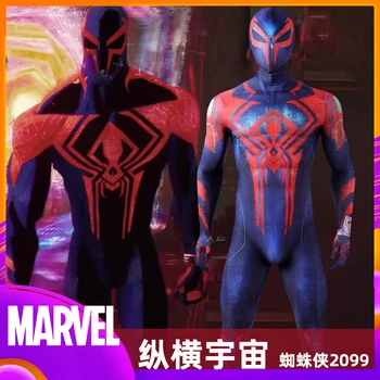 Anime Marvel Spider Man 2099 Cosplay Kostüm Miguel O ' Hara Superheld Overall Halloween Comic-Con Requisiten Bodysuit Kinder Erwachsene Geschenk