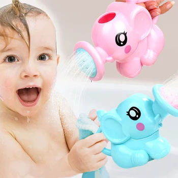 Baby Bad Spielzeug Schöne Kunststoff Elefant Form Wasser Spray für Baby Dusche Schwimmen Spielzeug Kinder Geschenk Lagerung Tasche Baby Kinder Spielzeug