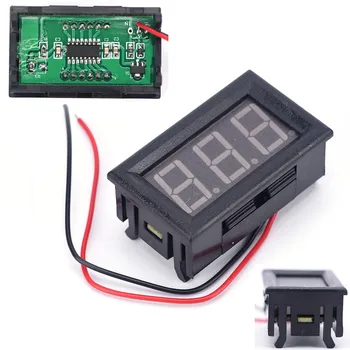 1PC Rot DIY Mini Voltmeter Tester Mit 3 Digital Spannung Test Batterie DC4.5V-30.0 V Auto Für Auto Auto LED Display Gauge