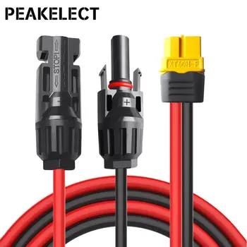Peakelect T10075 XT60 Adapter für Solar Stecker Buchse Verlängerung Ladekabel 12AWG 3M Draht für Portable Power Station