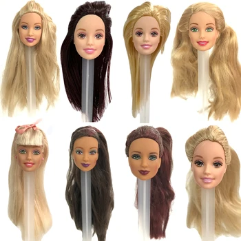 NK Mix Stil Puppe Kopf Mit Verschiedenen Haar Für 30CM Puppe Zubehör DIY Spielzeug Für Mädchen 1/6 Puppe Baby Bar Bie Kopf JJ
