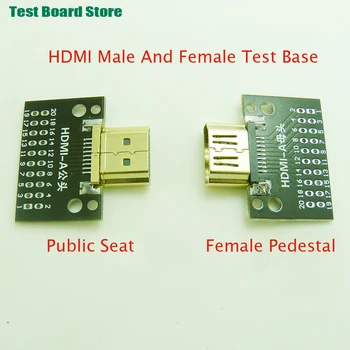 1PCS HDMI Männlichen Und Weiblichen Test Board19P HD Anschluss Mit HDMI PCB Test Männliche Und Weibliche Daten Adapter Board Buchse Stecker
