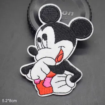 Disney Mickey Minnie Eisen Auf Bestickte Kleidung Patches Für Mädchen Frau Kleidung Aufkleber Kleidungsstück Großhandel
