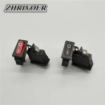 5Pcs 10x22mm KCD1-110 Schwarz Super Thin Rocker Schalter NO/OFF 2 Pin Kleine Instrument Power Switch