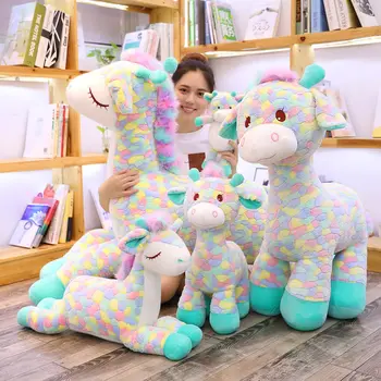 30-90cm Schöne Sika Deer Plüsch Spielzeug Hohe Qualität Gefüllte Cute Giraffe Kissen Weiche Tier Puppen für Kinder Kinder Geburtstag Geschenke