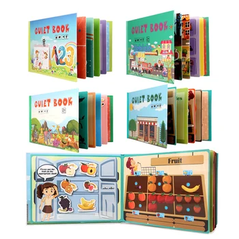 Meine Erste Beschäftigt Buch Montessori Spielzeug Baby Pädagogische Ruhige Buch Aktivität Beschäftigt Board Lernen Spielzeug Für Kinder Weihnachten Geschenke