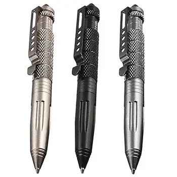 Dropshiping Verteidigung Tactical Pen Hohe Qualität Aluminium Anti-skid Tragbare Selbstverteidigung Stift Stahl Glas Breaker Überleben Kit