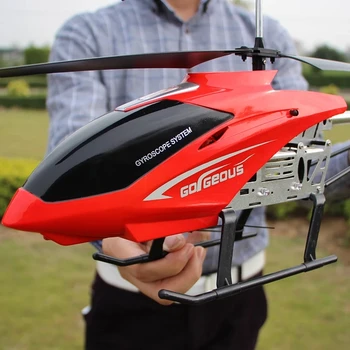 HEIßER 3.5 CH Extra Große big 80cm Fernbedienung Legierung RC Hubschrauber mit Gyro RTF Kamera für Kinder im Freien Fliegen Spielzeug