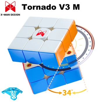 QiYi XMAN Tornado V3 Pionee 3x3x3 Maglev Magnetische Magic Cube Professional 3x3 Geschwindigkeit Puzzle 3×3 Spielzeug Original Ungarische Cubo