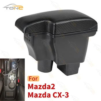 Für Mazda CX-3 Armlehne box Nachrüsten Für Mazda 2 skyactiv version cx3 CX-3 Auto Armlehne Storage box Auto Zubehör USB-Aufladung