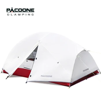 PACOONE Ultralight 20D Nylon Camping Zelt Tragbare Backpacking Radfahren Zelt Wasserdichte Outdoor Wandern Reise Zelt Strand Zelt Neue