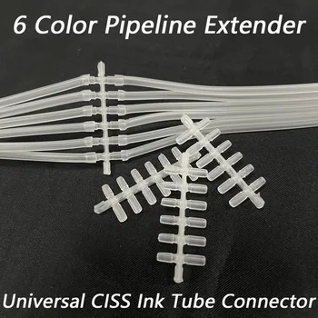 1PC Universal 4 Farbe, 6 Farbe CISS Pipeline Tinte Schlauch Rohr Stecker Abgeschnitten Pipeline-Extender Erweiterung DIY CISS Tool