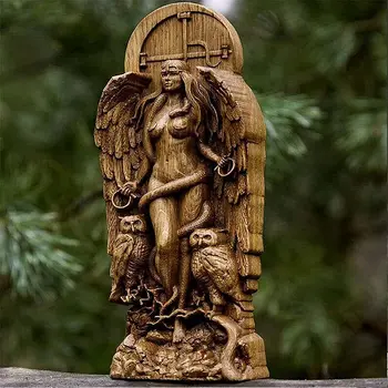 Lilith Göttin Statue,Gaia, Hekate Skulptur,Gott, Altar, Skulpturen, Religiöse Harz Handwerk Figurine Home Garden Art Deko