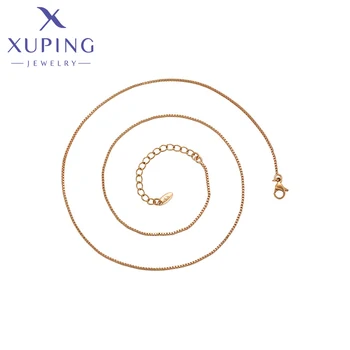 Xuping Schmuck Mode Beliebt Gold Farbe Box Frauen Männer Kette für Anhänger X000716721