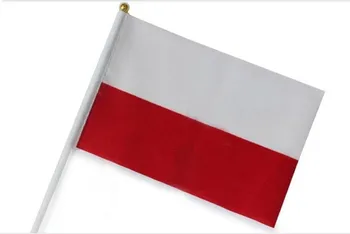 14 * 21 cm Polen SZ waving flag small banner flags