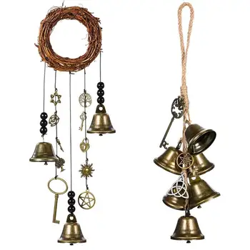 Magische Hexe Glocken Windspiele Kreative Window Ornament Böse Kristall Hängen Anhänger Handgemachte Hängende Hexe Glocken Garten Dekor