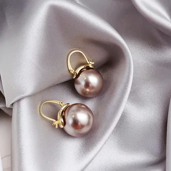 Neue Mode Frische Süße Perle Temperament Ohrringe Vertraglich Geometrische Joker Elegante, Schöne Frauen, Ohrringe