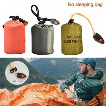 Tragbare Wasserdichte Notfall Überleben Schlafsack Lagerung Tasche Sack Wandern Camping Ausrüstung Thermische Biwak Hilfe Rettungs Kit Mylar Decke