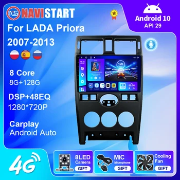 NAVISTART Für LADA PRIORA 2007 2008 2009 2010-2014 Auto Radio Multimedia 4G WIFI GPS Navigation 2 Din Android 10 Keine DVD-Player