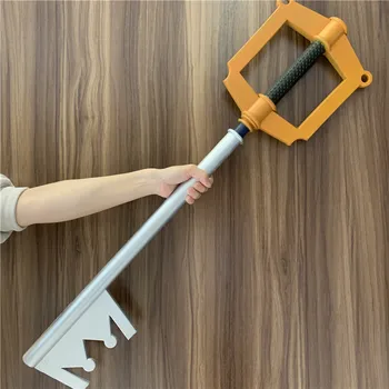88cm 1:1 Kingdom Hearts Gold Schlüssel Schwert Spiel Abbildung Modell Halloween Cosplay Requisiten PU Waffe Sicherheit PU Kid Erwachsene Rolle-Geschenk