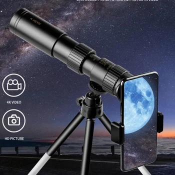 Metall Leistungsstarke Fernglas Lange Palette 10-300X Zoom HD Tragbare Professionelle Teleskop Monokulare Niedrigen Nachtsicht für Jagd