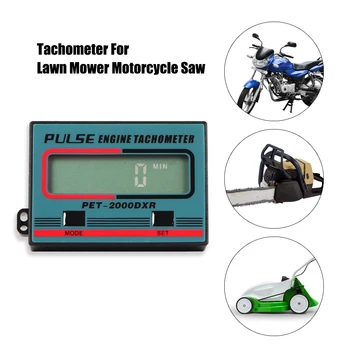 100-30000RPM Digital-Tachometer-Messgerät Puls Motor Tach Stunde Meter für Motorrad ATV-Rasenmäher-2/4 Takt-Motor Zündkerzen