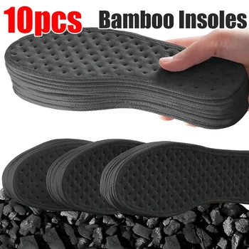 10pcs Deodorant Fuß Einlegesohlen Bamboo Charcoal Insert-Licht Gewicht Atmungsaktive Dünne Sport Schuh Pad Saug Schweiß Einlegesohle