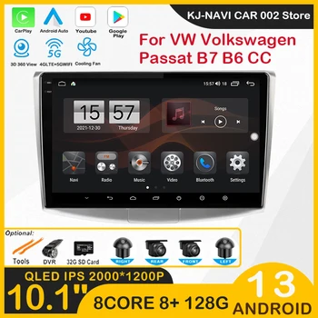 Android 13 Für VW Volkswagen Passat B7 B6 CC-Radio-Player Autoradio Navigation Carplay 2 Din Auto Intelligente System Multimedia