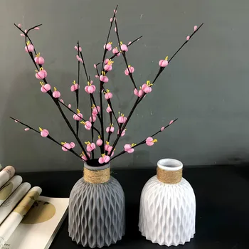 Moderne Blume Vase Nachahmung Keramik Blumentopf Dekoration Hause Kunststoff Vase Blume Anordnung Nordic Stil Zu Hause Dekoration