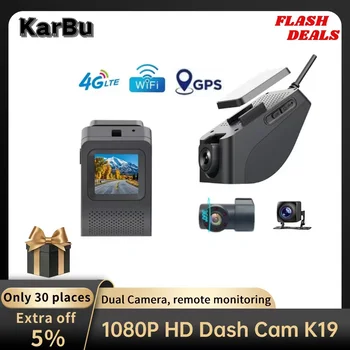 4G Dash Cam für Auto Dashcam GPS WIFI 24h Parkplatz Monitor Mini HD Kamera Nacht Vision Dvr Para Coche Dual Dvrs Video Registrator