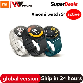 Globale Version Xiaomi Watch S1 Active Smartwatch 1.43 Zoll AMOLED Display 5ATM Wasserdicht Herz Rate Bluetooth Answer Call Watch