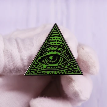 Illuminati Emaille Pin Abzeichen Alle Sehen, Auge-Brosche-Mode-Schmuck-Dekoration