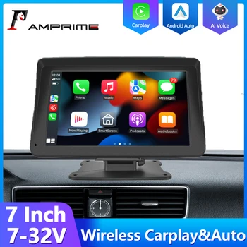AMPrime 7 Zoll Universal Carplay MP5 Tragbare Smart-Player Auto Radio Multimedia Video-Player Wireless Android Auto Touch Screen