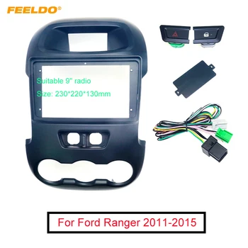 FEELDO Auto Auido Radio 2Din Fascia Rahmen Adapter Für Ford Ranger 2011-2015 9