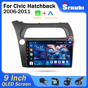 Srnubi Android 11 Für Honda Civic Schrägheck 2006-2011 Auto Radio Multimedia Player Navigation 2 Din Stereo DVD Head Unit Speaker