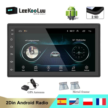 LeeKooLuu Android 2 Din Auto Radio MP5 Multimedia Video Player Autoradio Stereo GPS Navi Für Ford Fucus Chevrolet VW Passat Bora